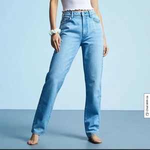 PacSun Mom Jeans Size 28 Med Wash Denim